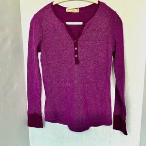 Vintage 90’s Y2K Retro Henley Top Women’s Sz S